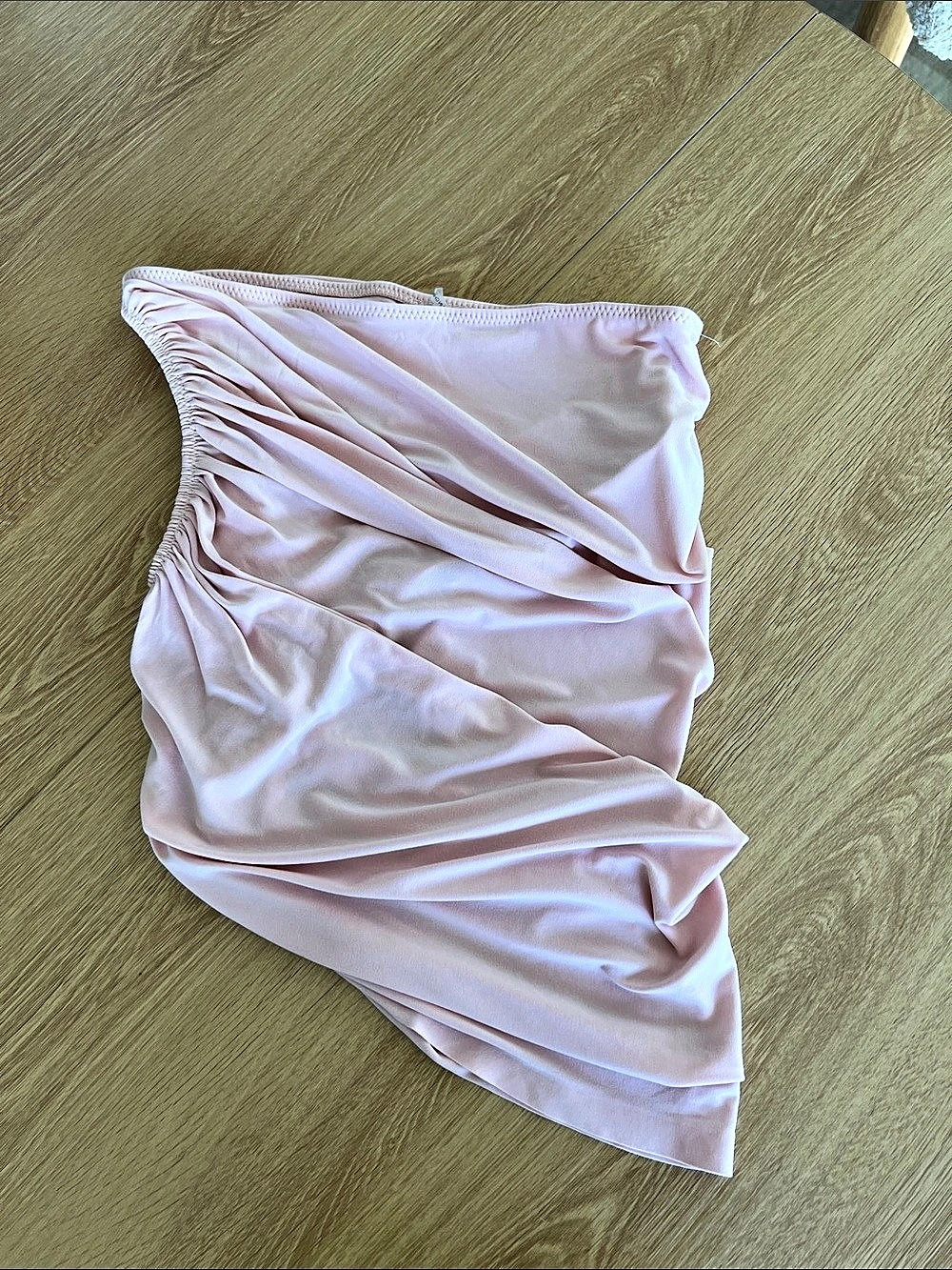 Norma Kamali Diana Gown Draped Pink Crop Top Small